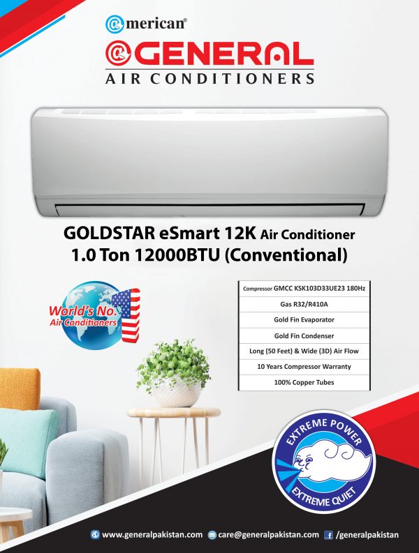 General Gold Star eSmart 12K Conventional Air Conditioner 1.0 Ton 12000 BTU